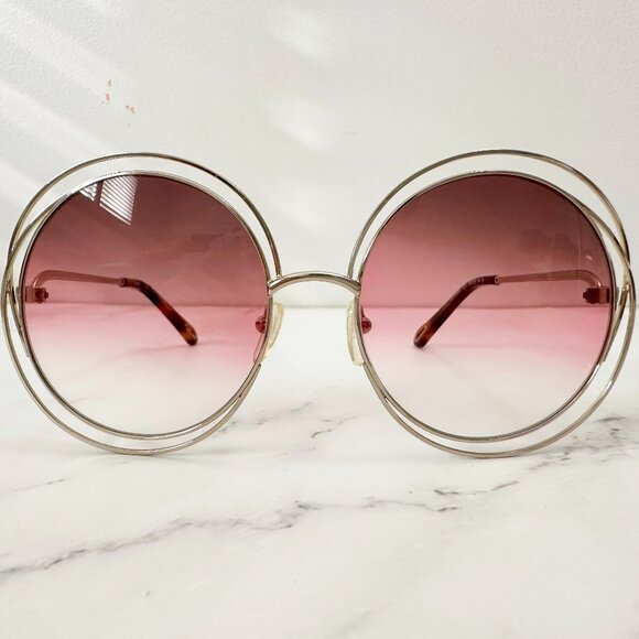 CHLOÉ  Small Carlina Round Sunglasses - Picture 3 of 8